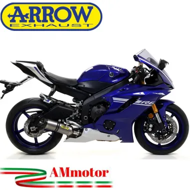 Arrow Yamaha Yzf 600 R6 17 - 2024 Terminale Di Scarico Moto Marmitta Thunder Titanio