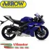 Arrow Yamaha Yzf 600 R6 17 - 2024 Terminale Di Scarico Moto Marmitta Thunder Titanio