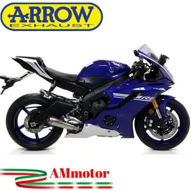 Arrow Yamaha Yzf 600 R6 17 - 2024 Terminale Di Scarico Moto Marmitta Pro-Race Nichrom