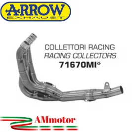 Yamaha Yzf 600 R6 17 - 2024 Arrow Moto Collettori Di Scarico Racing In Acciaio