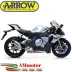 Terminale Di Scarico Arrow Yamaha Yzf 1000 R1 15 - 2016 Slip-On Indy-Race Alluminio Moto Fondello Carbonio