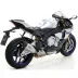 Terminale Di Scarico Arrow Yamaha Yzf 1000 R1 15 - 2016 Slip-On Indy-Race Alluminio Moto Fondello Carbonio