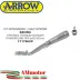 Terminale Di Scarico Arrow Yamaha Yzf 1000 R1 17 - 2020 Slip-On Pro-Race Moto Raccordo Titanio
