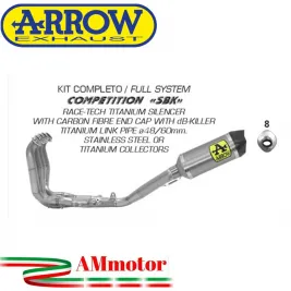 Arrow Yamaha Yzf 1000 R1 17 - 2020 Kit Completo Competion Sbk Con Terminale Race-Tech Collettori Full Titanio
