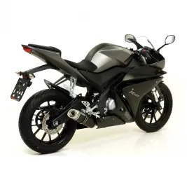 Terminale Di Scarico Arrow Yamaha Yzf R 125 14 - 2016 Slip-On Street Thunder Alluminio Dark Moto 2