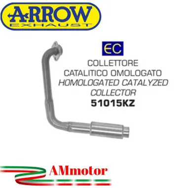 Yamaha Yzf R 125 17 - 2018 Arrow Moto Collettore Di Scarico Catalitico Omologato