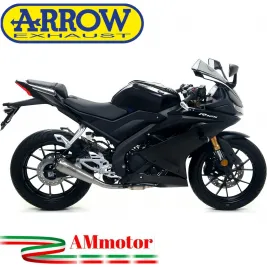 Terminale Di Scarico Arrow Yamaha Yzf R 125 19 - 2020 Slip-On Pro-Race Nichrom Moto