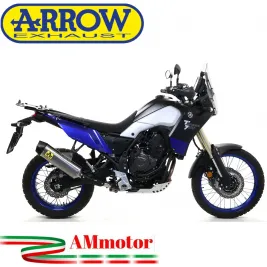 Arrow Yamaha Tenere' 700 19 - 2024 Terminale Di Scarico Moto Indy-Race Titanio Fondello Carbonio