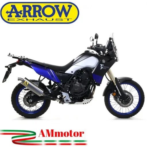 Arrow Yamaha Tenere' 700 19 - 2024 Terminale Di Scarico Moto Indy-Race Titanio Fondello Inox