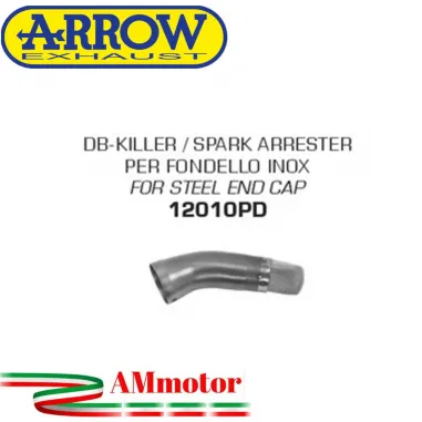 Db Killer Arrow Yamaha Tenere' 700 19 - 2024 Moto Per Scarico Con Fondello In Acciaio Inox