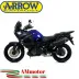 Terminale Di Scarico Arrow Yamaha XT 1200Z Super Tenere 10 - 2020 Slip-On Maxi Race-Tech Alluminio Dark Moto Fondello Carbonio