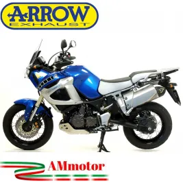Terminale Di Scarico Arrow Yamaha XT 1200Z Super Tenere 10 - 2020 Slip-On Maxi Race-Tech Titanio Moto Fondello Carbonio