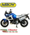 Terminale Di Scarico Arrow Yamaha XT 1200Z Super Tenere 10 - 2020 Slip-On Maxi Race-Tech Titanio Moto Fondello Carbonio