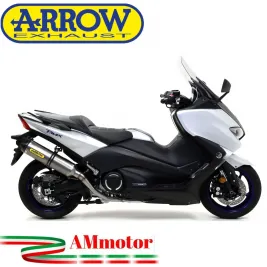 Terminale Di Scarico Arrow Yamaha T-Max 530 17 - 2019 Slip-On Race-Tech Titanio Moto Fondello Carbonio