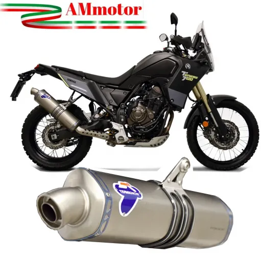 Termignoni Yamaha Tenere 700 20 - 2024 Terminale Di Scarico Moto In Titanio Omologato