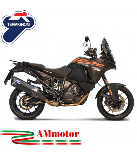 Termignoni Ktm 1290 Adventure 17 - 2019 Terminale Di Scarico Moto Marmitta Inox Nero Omologato
