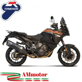 Termignoni Ktm 1290 Adventure 17 - 2019 Terminale Di Scarico Moto Marmitta Inox Nero Omologato