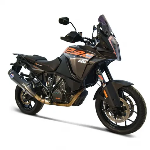 Termignoni Ktm 1290 Adventure 17 - 2019 Terminale Di Scarico Moto Marmitta Inox Nero Omologato
