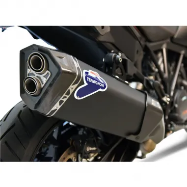 Termignoni Ktm 1290 Adventure 17 - 2019 Terminale Di Scarico Moto Marmitta Inox Nero Omologato