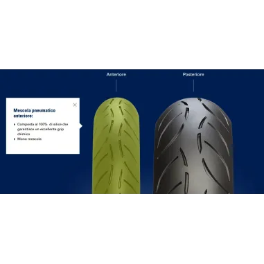 Sportec M7 RR 120/70 180/55 zr17 Metzeler Coppia Pneumatici Moto Gomme