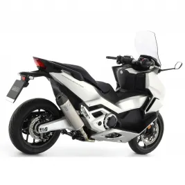 Terminale Di Scarico Arrow Honda Forza 750 Slip-On Race-Tech Titanio Moto Fondello Carbonio 2