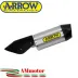 Terminale Di Scarico Arrow Honda Forza 750 Slip-On Race-Tech Alluminio Moto Fondello Carbonio Vers Corta