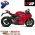 Terminali Di Scarico Termignoni Ducati Panigale V4 Silenziatori In Titanio Nero Racing
