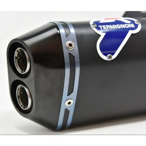 Terminali Di Scarico Termignoni Ducati Panigale V4 Silenziatori In Titanio Nero Racing