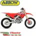 Terminale Di Scarico Arrow Honda Crf 450 R 2021 Slip-On Race-Tech Titanio Moto