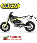 Terminale Di Scarico Arrow Husqvarna 701 Supermoto 2021 Slip-On Race-Tech Alluminio Moto Fondello Carbonio