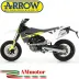 Terminale Di Scarico Arrow Husqvarna 701 Supermoto 2021 Slip-On Race-Tech Alluminio Moto Fondello Carbonio