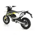 Terminale Di Scarico Arrow Husqvarna 701 Supermoto 2021 Slip-On Race-Tech Alluminio Moto Fondello Carbonio