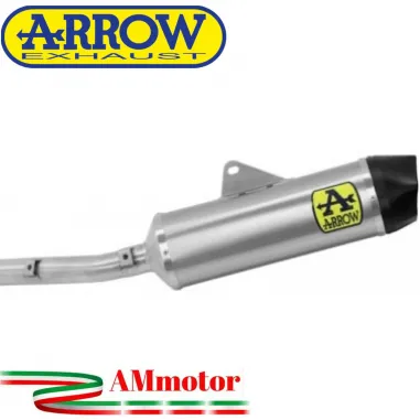 Terminale Di Scarico Arrow Aprilia RS 660 Slip-On Indy Race Titanio Moto Fondello Carbonio