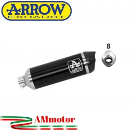 Terminale Di Scarico Arrow Honda Forza 350 Slip-On Urban Alluminio Dark Scooter Fondello Carbonio