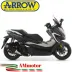 Terminale Di Scarico Arrow Honda Forza 350 Slip-On Urban Alluminio Dark Scooter Fondello Nero