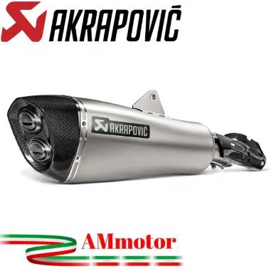 Akrapovic Bmw R 1250 RT Terminale Di Scarico Slip-On Line Titanio Moto Omologato