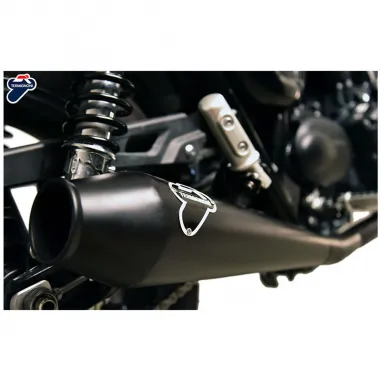 Scarico Completo Termignoni Triumph Street Twin 900 Terminale Conico Full Inox Black Moto