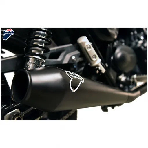 Scarico Completo Termignoni Triumph Street Twin 900 Terminale Conico Full Inox Black Moto