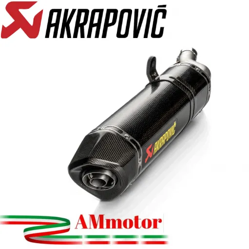 Akrapovic Honda Cbr 400 / 500 R 19 - 2022 Terminale Di Scarico Slip-On Line Carbonio Moto Omologato