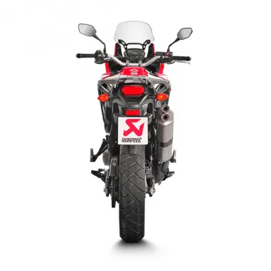 Akrapovic Honda Crf 1000L Africa Twin Adv Sports Terminale Di Scarico Slip-On Line Titanio Moto
