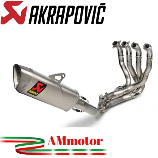 Akrapovic Honda Cbr 1000 RR-R 20 - 2024 Scarico Completo Evolution Line Terminale Collettori Titanio Moto