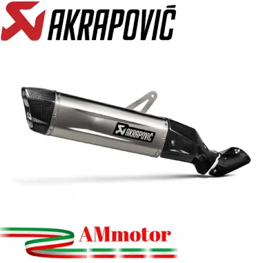 Akrapovic Honda Crf 1100L Africa Twin Terminale Di Scarico Slip-On Line Titanio Moto Omologato