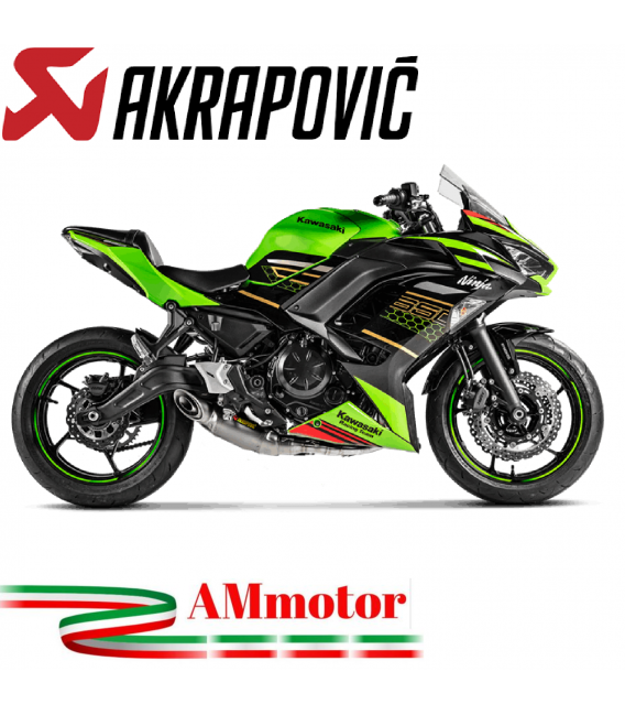 Akrapovic Kawasaki Ninja 650 2020 Impianto Di Scarico Completo Racing Line Terminale Titanio Moto