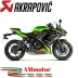 Akrapovic Kawasaki Ninja 650 17 - 2020 Impianto Di Scarico Completo Racing Line Terminale Titanio Moto Omologato