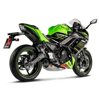 Akrapovic Kawasaki Ninja 650 17 - 2020 Impianto Di Scarico Completo Racing Line Terminale Titanio Moto Omologato