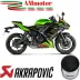 Akrapovic Kawasaki Ninja 650 17 - 2020 Impianto Di Scarico Completo Racing Line Terminale Titanio Moto Omologato