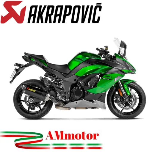 Akrapovic Kawasaki Ninja 1000 SX Terminale Di Scarico Slip-On Line Carbonio Moto Omologato