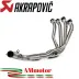Kawasaki Ninja 1000 SX Collettori Di Scarico Akrapovic Tubo Elimina Kat Inox Catalizzatore Moto