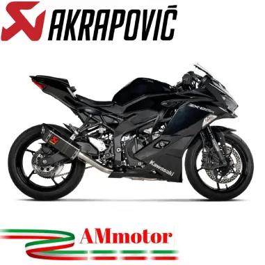 Akrapovic Kawasaki Ninja ZX 25R 20 - 2023 Scarico Completo Racing Line Terminale Carbonio Moto