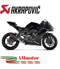 Akrapovic Kawasaki Ninja ZX 25R Impianto Di Scarico Completo Racing Line Terminale Carbonio Moto